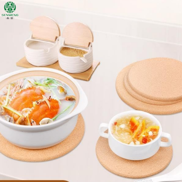 Round Cork Placemats ,Custom Size Heat Cork Placemats for Hot Dishes, Pots and Pans - 图片 6