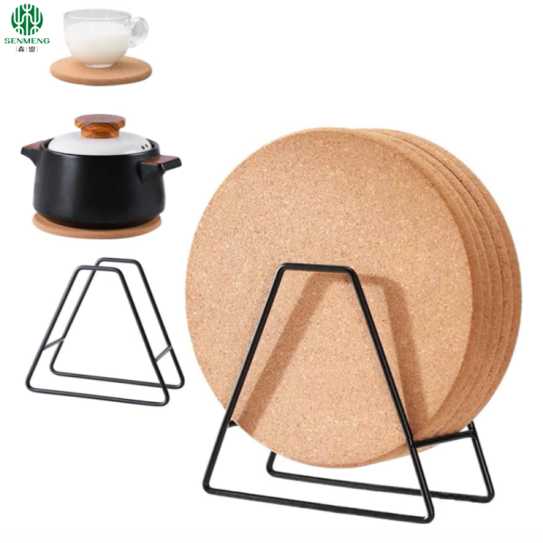 Round Cork Placemats ,Custom Size Heat Cork Placemats for Hot Dishes, Pots and Pans - 图片 4