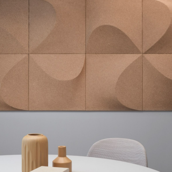 Natural Cork Wall Tiles Premium Quality Heat Insulation Waterproof  Cork wall - 图片 2