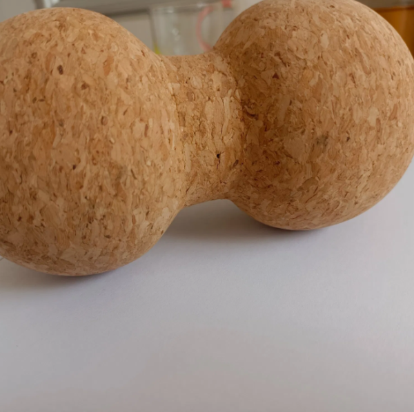 Cork Yoga Double Ball Premium Quality Natural Cork Yoga Massage Peanut Balls - 图片 2