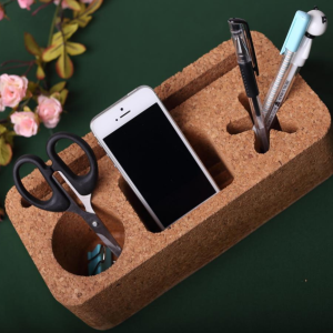 Cork Desk Organizer Cork Pen Holder In the Office At Home