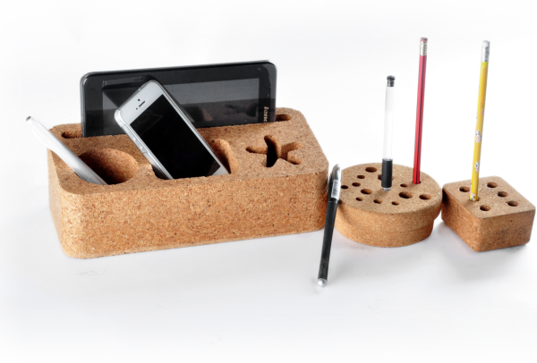 Cork Desk Organizer Cork Pen Holder In the Office At Home - 图片 5