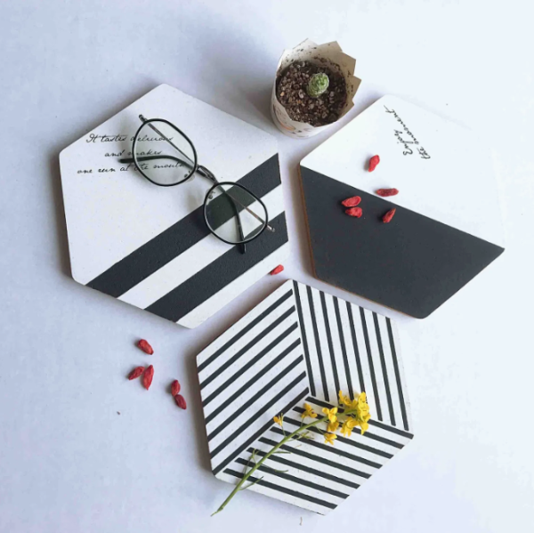 Hexagon Cork Board Tiles Self Adhesive Bulletin Board, Pin Board for Wall Decorn Photos - 图片 7