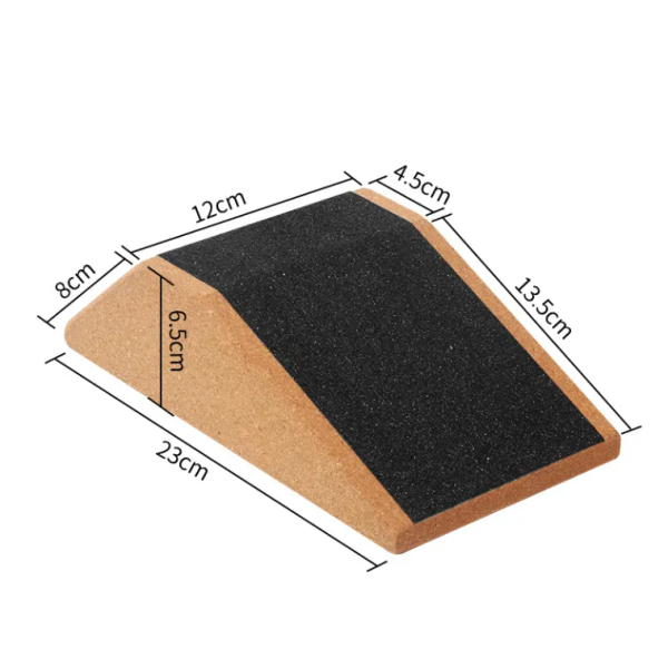 High-Density Wear-Resistant Cork Yoga Block Protective & Cushioning Brick for Fitness Dance Squatting Squat Exercises - 图片 6