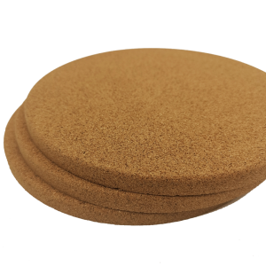 Eco-Friendly Anti-Skid 10 cm Cork Placemats High-Density Thick Dishes plates Mat Engraved Personalized CorkPlacemats