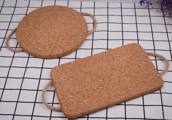 High Density Fine Particle Thick Cork Placemats For Hot Dishes With  Heat Resistant Hot Pads For Hot Pots and Pans - 图片 3
