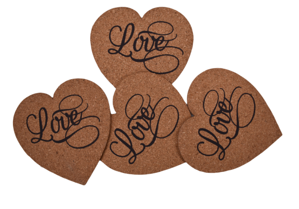 Cork coasters Engraved High Quality Natural Cork Customized Coaster - 图片 2