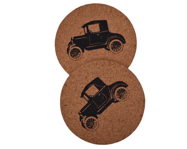 Cork Coasters for Drinks Round 4 inch Drink Coaster Thick Absorbent Heat-Resistant Used for Cold Hot Beverages Glasses Mugs Cups Plants Apartment Decor Bar Table - 图片 2