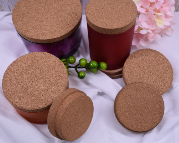 Natural Cork Candle Lids Eco-Friendly Covers for Jars and Containers - 图片 5