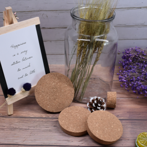 Tapered Cork topper 5.2x4.3x1.2inch Wooden Tapered Cork Stopper, Flat Rounded Cork Stopper for  Jars