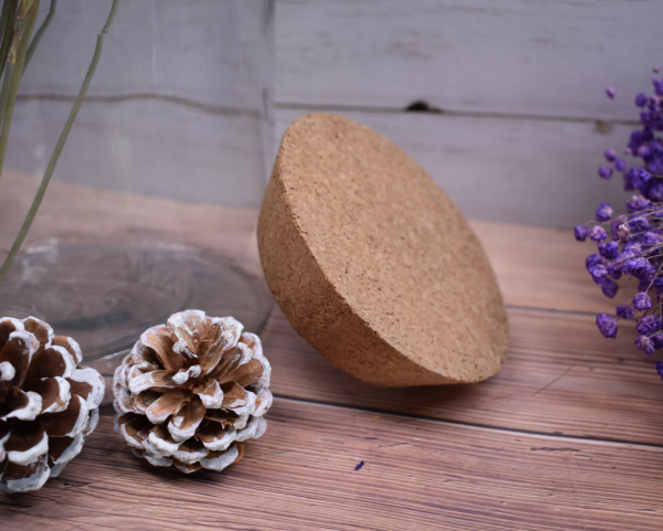 Semi-Circular Cork Lid For Ceramic Jars Good Sealing Food Grade - 图片 2