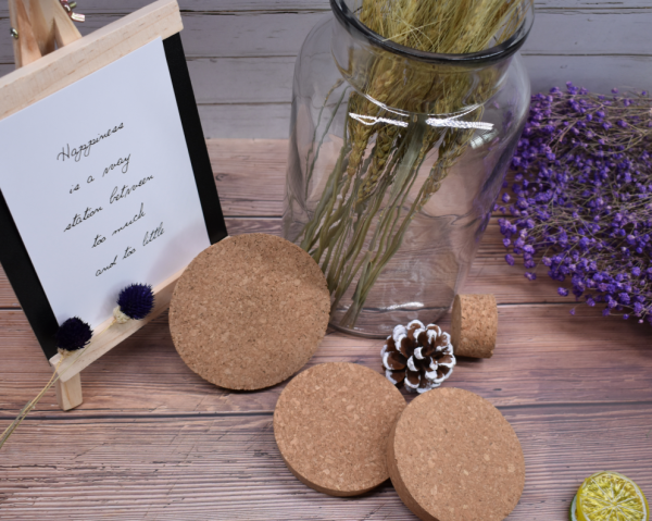 Tapered Cork topper 5.2x4.3x1.2inch Wooden Tapered Cork Stopper, Flat Rounded Cork Stopper for  Jars - 图片 7