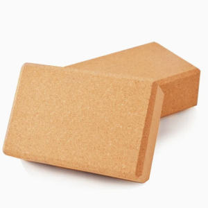4 Inch Cork Yoga Block Bricks Studio Grade Improve Stability For Exercise