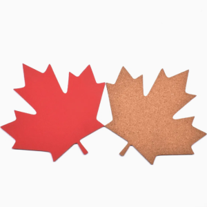 Maple Leaf Cork Board Notice Memo Message Decorative Bulletin Colorful
