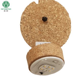 LED Cork Lids For Glass Dome Decorative Durable Inserted Button Battery