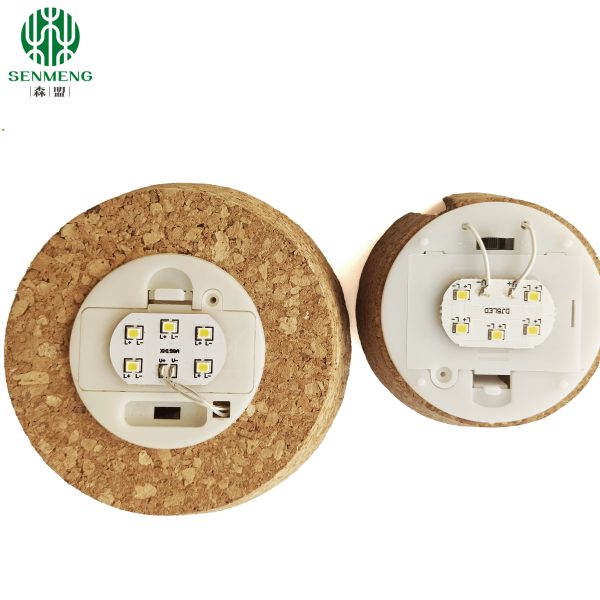 LED Cork Lids For Glass Dome Decorative Durable Inserted Button Battery - 图片 3