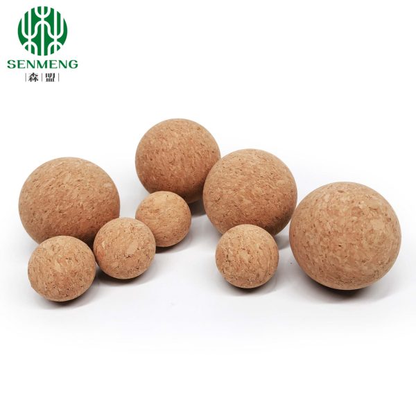 ISO Sustainable Cork Ball Lid Glass Storage Jars Dia. 80mm - 图片 5