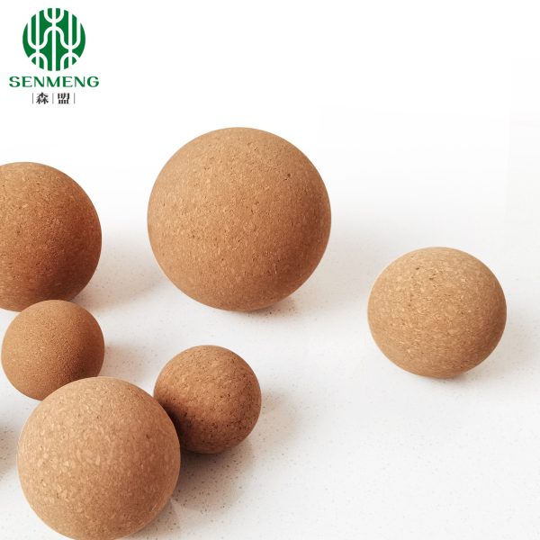 ISO Sustainable Cork Ball Lid Glass Storage Jars Dia. 80mm - 图片 3