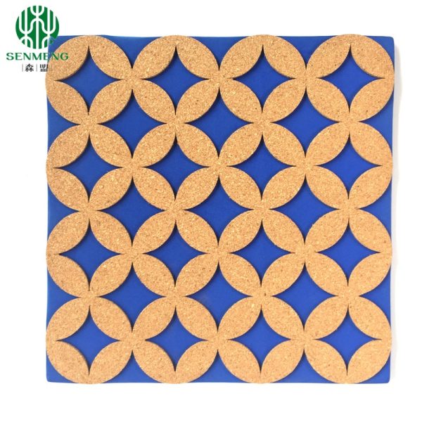 Cork Bulletin Board Decorative Hollow-Carved Cork Tiles Elegant Design - 图片 3
