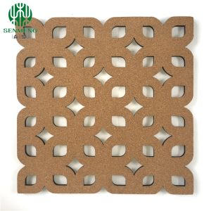 Cork Bulletin Board Decorative Hollow-Carved Cork Tiles Elegant Design