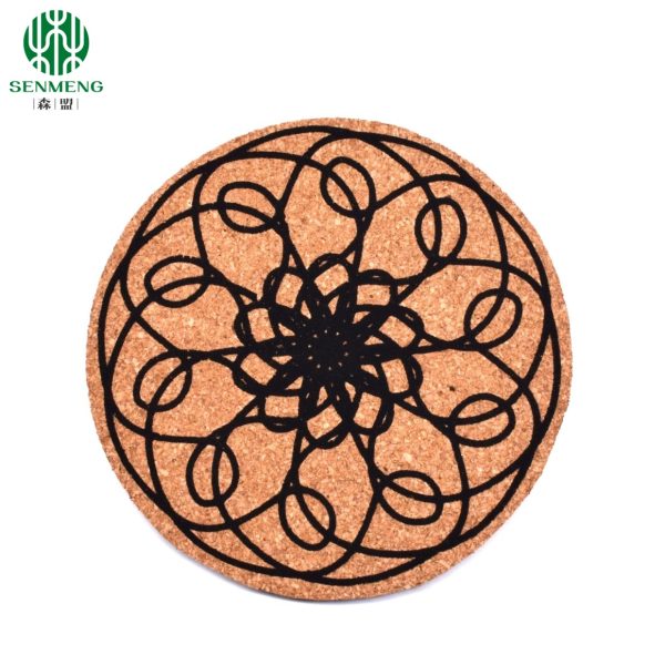 Cork Coasters For Drinks, Reusable Cup Mat Round Cork Coasters Set for Home, Office, Bar, Restaurant - 图片 4