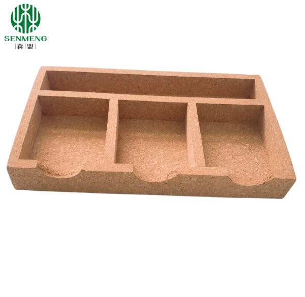 Cork Desk Tray Set Storage Cork Accessory Tray for Storage Box Storing Jewelry - 图片 5