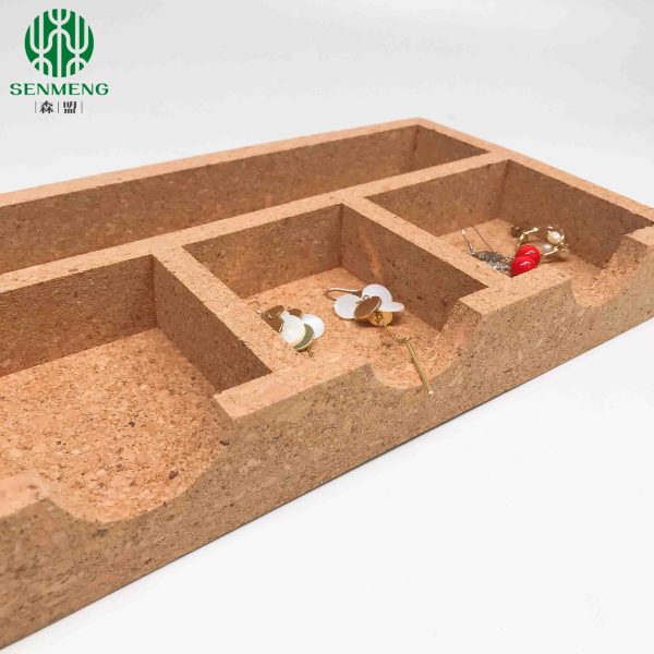 Cork Desk Tray Set Storage Cork Accessory Tray for Storage Box Storing Jewelry - 图片 3