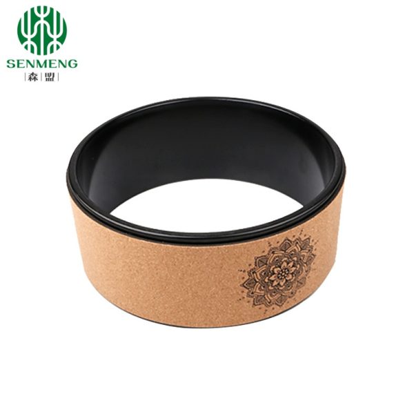 Yoga Cork Wheel for Stretching & Flexibility to Help Back Aches & Tension, Deep Tissue Muscle Massage. Back Cork Roller - 图片 5