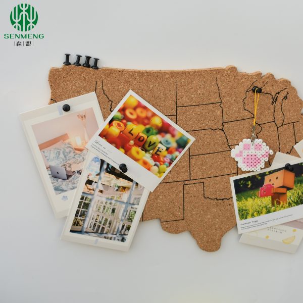 USA Map Cork Board With 10 Push Pins Travel Map Cork Bulletin Board - 图片 3