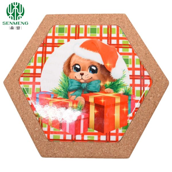Cork Trivet, 4 Pack High Density Thick Cork Trivets for Hot Dishes, 8 Inch Heat Resistant Large Coaster for Kitchen, Hot Pads for Table & Countertop - 图片 4
