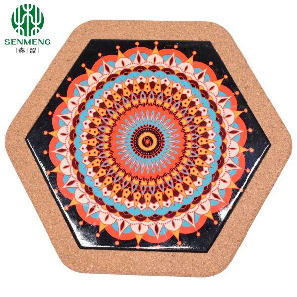 Cork Trivet, 4 Pack High Density Thick Cork Trivets for Hot Dishes, 8 Inch Heat Resistant Large Coaster for Kitchen, Hot Pads for Table & Countertop - 图片 3