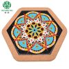 Custom Hot Sale Hexagon Cork Placemat Ceramic Natural Cork Trivets - 图片 5