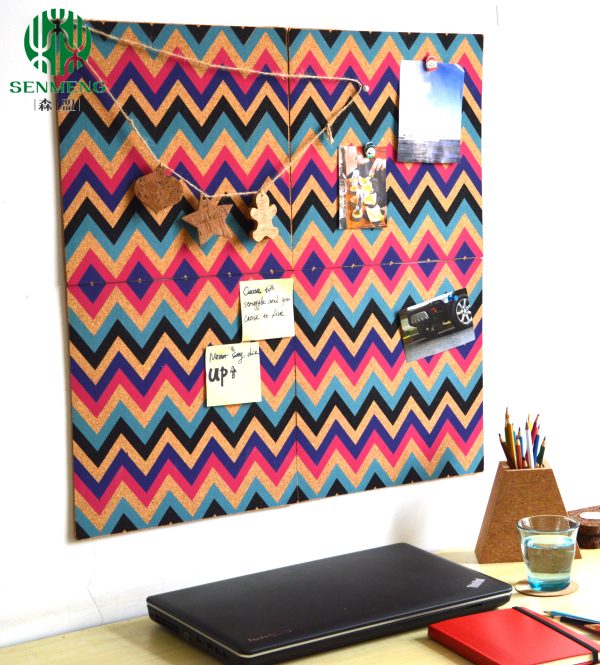 Custom Cork Board 4 Pack Adhesive Cork Tiles Custom Eco-friendly