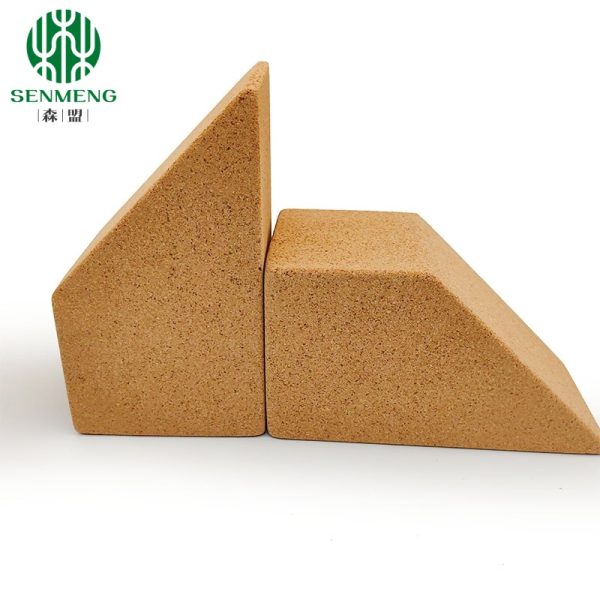 Trapezoid Cork Yoga Brick Blocks Eco Deepen Calf Wrist Support Practice - 图片 4