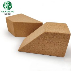 Trapezoid Cork Yoga Brick Blocks Eco Deepen Calf Wrist Support Practice
