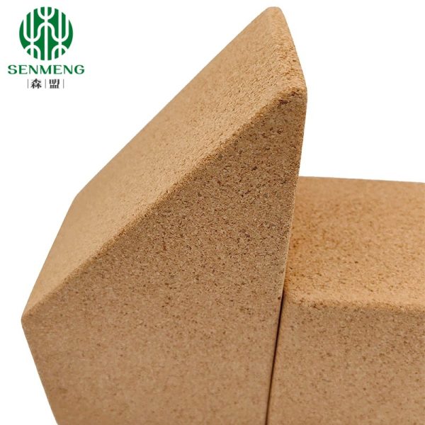Trapezoid Cork Yoga Brick Blocks Eco Deepen Calf Wrist Support Practice - 图片 6