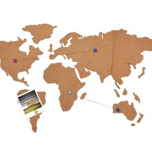 OEM Self Stick Adhesive Cork Board Push Pin Travel World Map Board