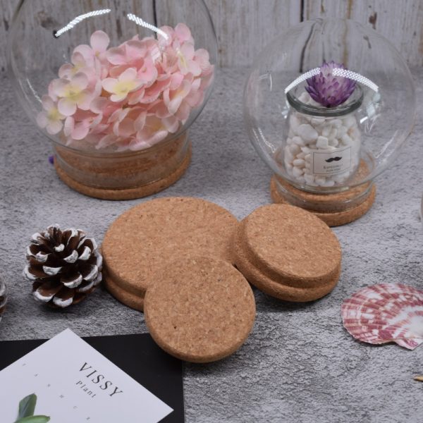 Natural Cork Base for Cups, Jars, Candles – Eco-Friendly and Heat Resistant - 图片 5