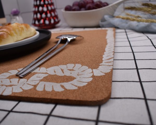 High Density Thick Printed  Cork Placemats for Hot Dishes Customized Size - 图片 3