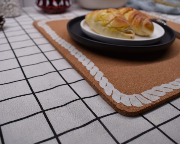 High Density Thick Printed  Cork Placemats for Hot Dishes Customized Size - 图片 2