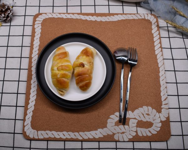 High Density Thick Printed  Cork Placemats for Hot Dishes Customized Size