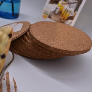 Eco-Friendly Cork Drink Coasters  Heat-Resistant Absorbent & Durable