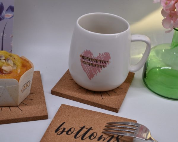 Natural Cork Drink Coasters – Absorbent,Printed, Custom Size Square Shape Cork Coasters - 图片 3