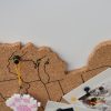 USA Map Cork Board With 10 Push Pins Travel Map Cork Bulletin Board - 图片 6
