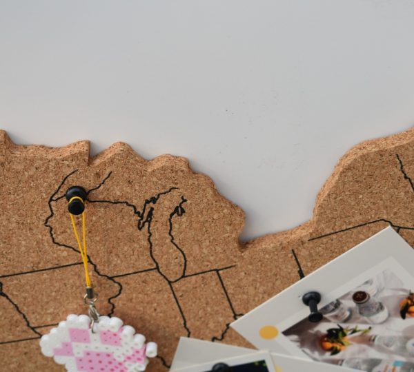American Cork Map Board Eco-Friendly Push Pin Map for Office and  Home - 图片 5
