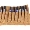 Cork Wrap Case For Pencil Makeup Brushes Roll Up Stationery Storage