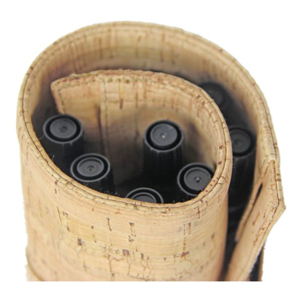 Cork Wrap Case For Pencil Makeup Brushes Roll Up Stationery Storage - 图片 2