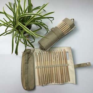 Cork Wrap Case For Mark Pen Roll Up Stationery Storage Cork Fabric