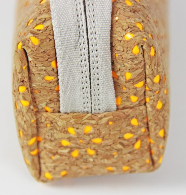 Cork Pencil Case With Flower Hollow-carved Pattern Stationery Pen Pouch - 图片 2
