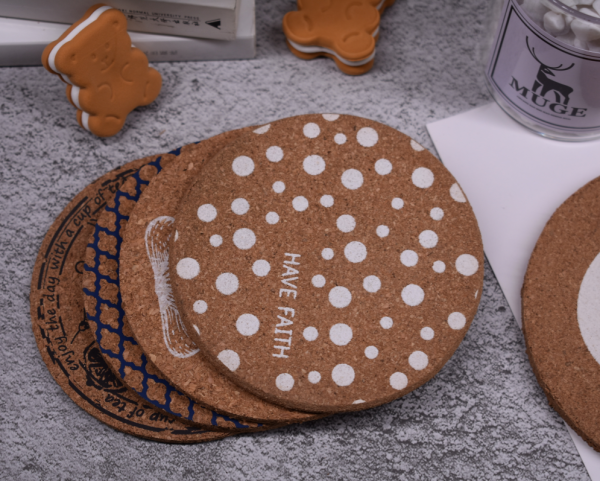 Eco-Friendly Cork Drink Coasters  Heat-Resistant Absorbent & Durable - 图片 2